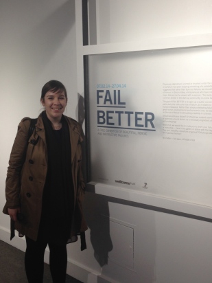 Sarah at Fail Better exhibition